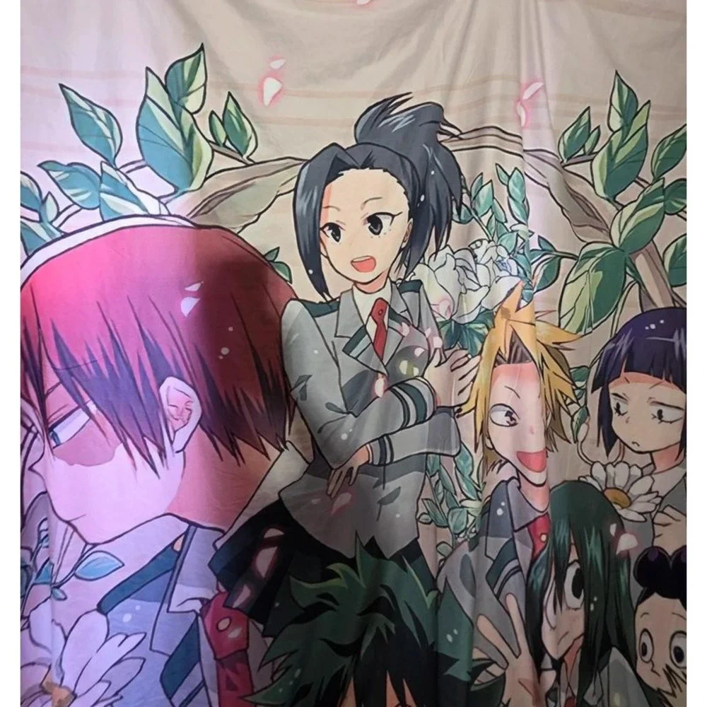 My Hero Academia 2-Piece Duvet Cover Bedding Set Pink Anime Deku 90x90